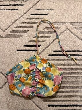 Zara Floral Halter Crop Top